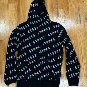 Jordan Black and White Logo Hoodie for Men